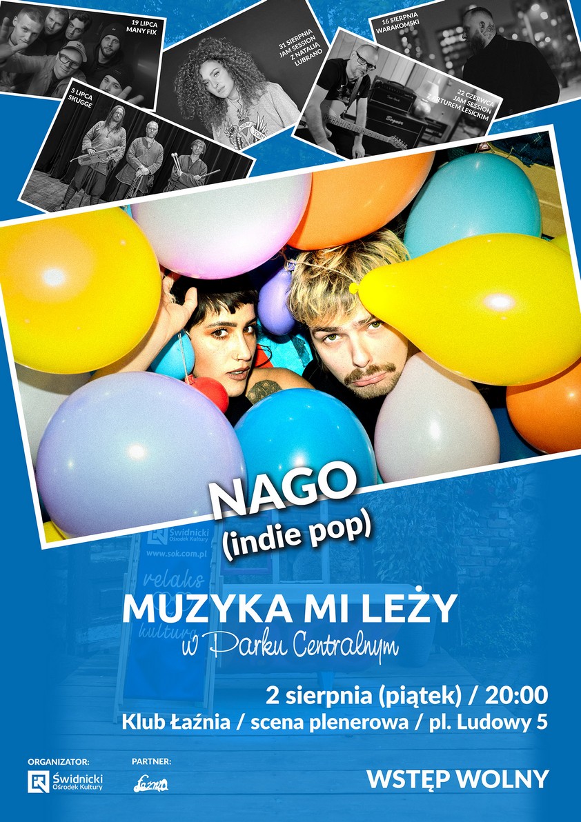 Alternatywny pop Nago na scenie w Parku Centralnym